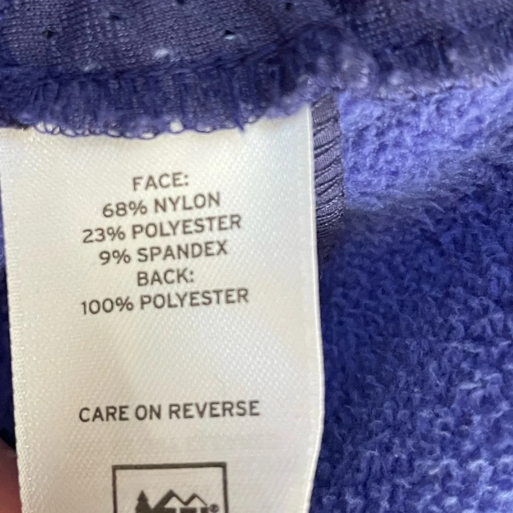 REI Purple Shell Jacket Fleece‎ Lined Size Large EUC